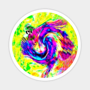 Proud Rooster Abstract Magnet